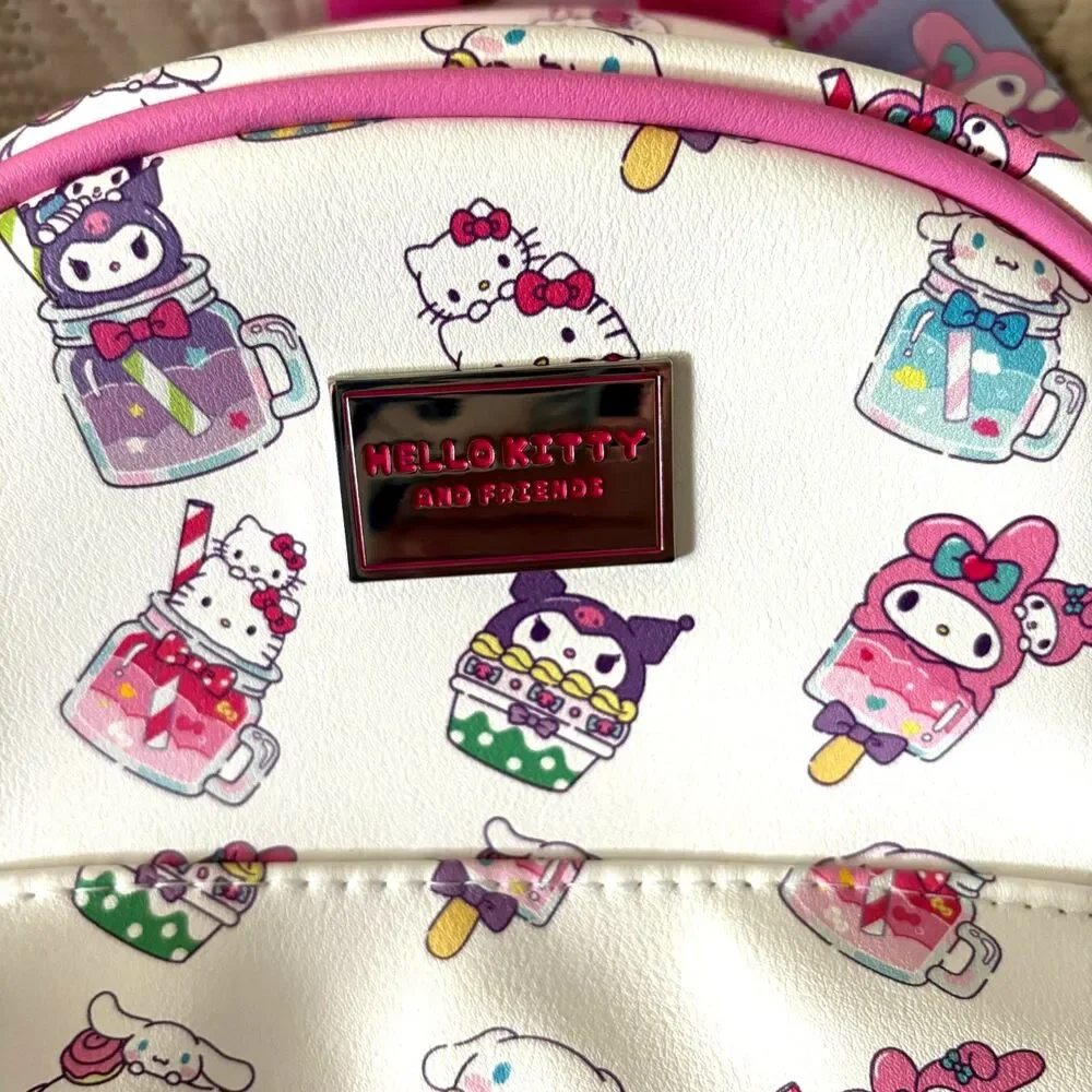 Claire's Hello Kitty Friends Mini Backpack Travel Bag 10x8 Pink Kawaii NWT